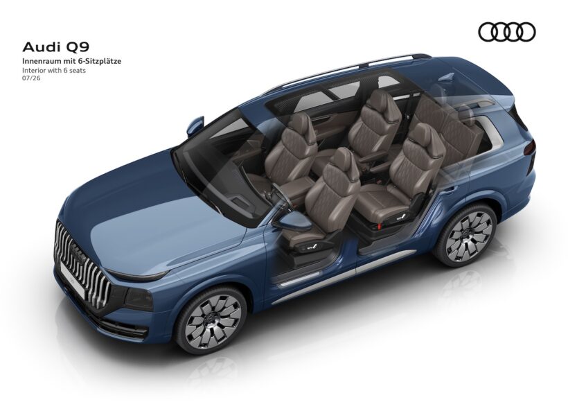 新型フラッグシップSUV「アウディ Q9」のパワートレイン。