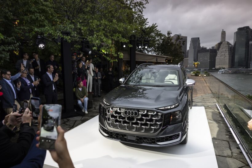 ニューヨークで行われた、新型フラッグシップSUV「アウディ Q9」のワールドプレミアイベント。