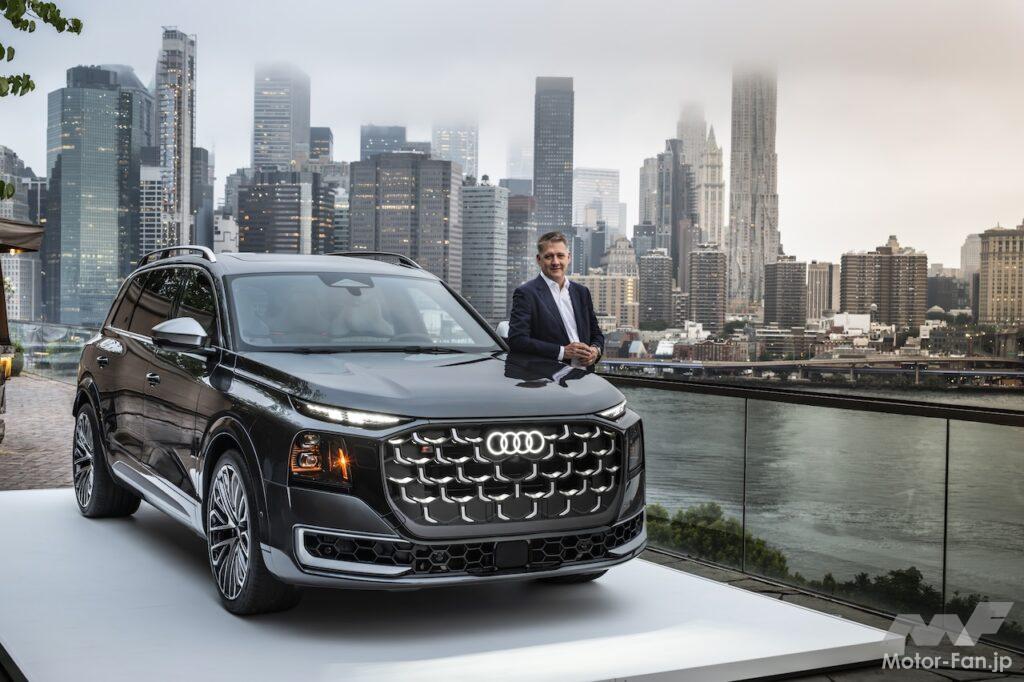 ニューヨークで行われた、新型フラッグシップSUV「アウディ Q9」のワールドプレミアイベント。