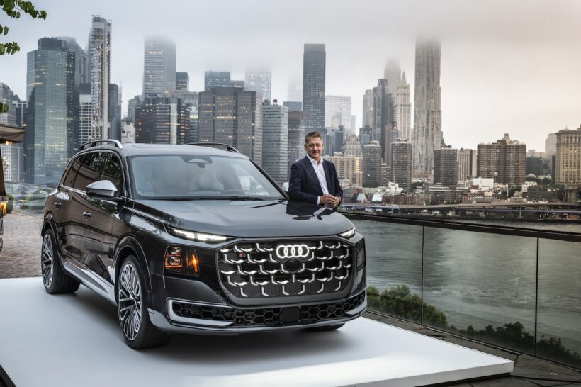 ニューヨークで行われた、新型フラッグシップSUV「アウディ Q9」のワールドプレミアイベント。