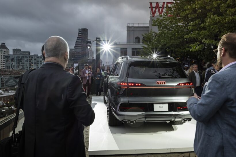 ニューヨークで行われた、新型フラッグシップSUV「アウディ Q9」のワールドプレミアイベント。
