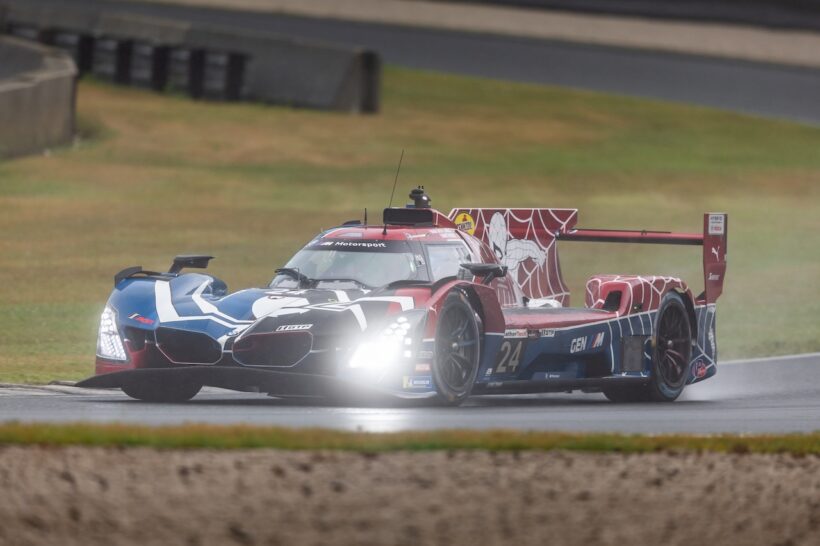 IMSAウェザーテック・スポーツカー選手権第8戦において、BMWと映画『スパイダーマン：ブランド・ニュー・デイ』がコラボレーションを行った。