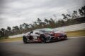 カモフラージュ偽装が施された状態で、ホッケンハイムを走行する「ランボルギーニ レヴエルト SV」。