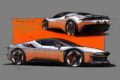 ワンオフモデル「フェラーリ CZ26」のデザインスケッチ。