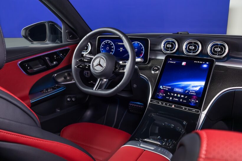 「メルセデス・ベンツ Cクラス」改良新型のインテリア。