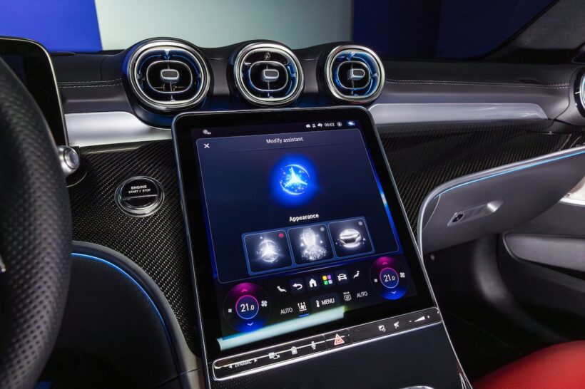 「メルセデス・ベンツ Cクラス」改良新型のインテリア。