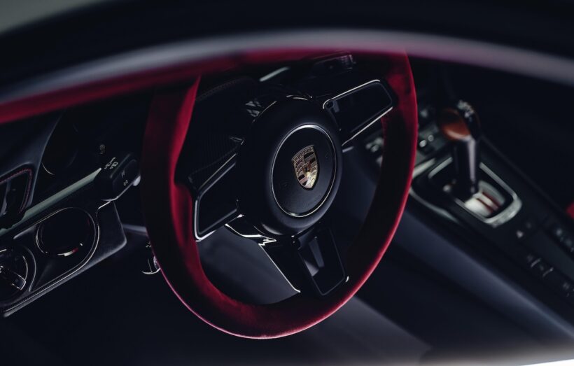 ワンオフモデル「ポルシェ フラッハバウ RS」のコクピット。