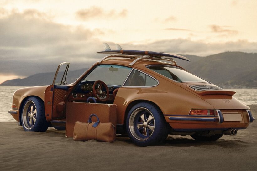 ルイ・ヴィトンとコラボレーションした「ポルシェ 911 リイマジンド バイ シンガー - クラシック」。