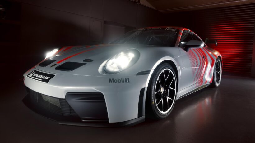 新型カスタマー向けレーシングカー「ポルシェ 911 チャレンジ」のエクステリア。
