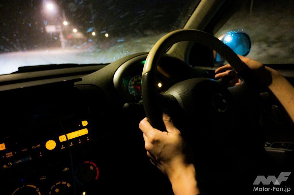 夜間の走行
