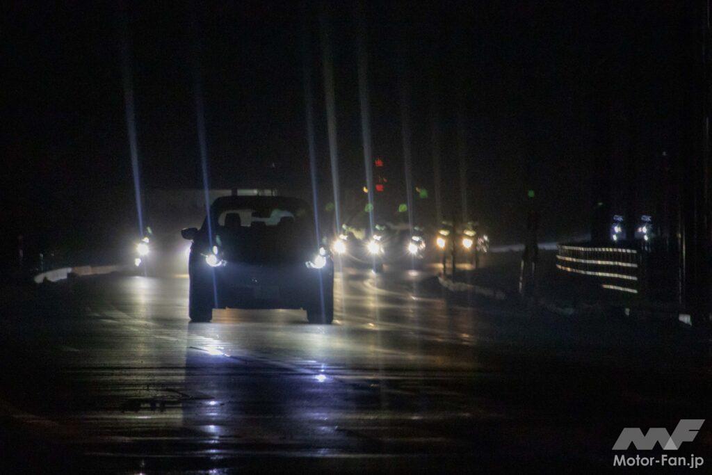 夜間の走行