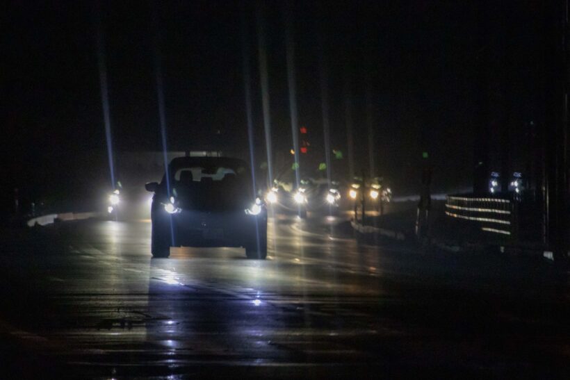 夜間の走行