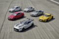 AMG GTはじめ、C63 AMGクーペ、CLK63 AMG、SL63 AMG、SLS AMGなどの歴代ブラックシリーズ。