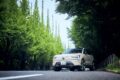 東京・青山のVolvo Studio Tokyo近くの銀杏並木にて。