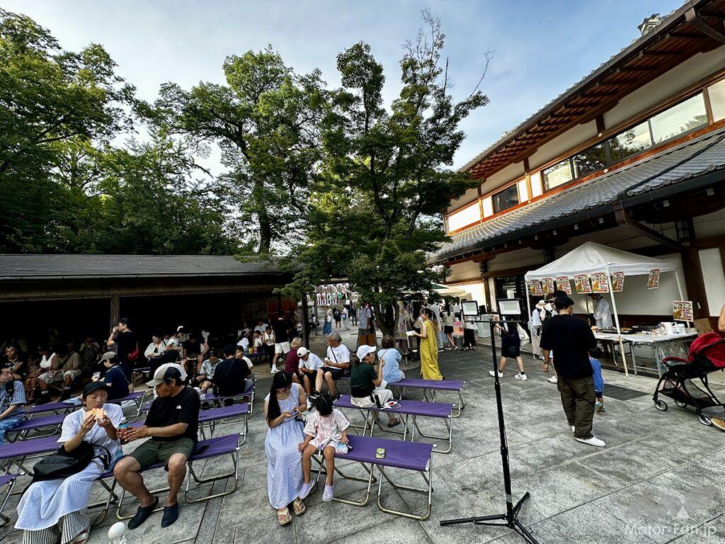 北野天満宮の夏祭りにて。