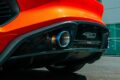約9kgの軽量化を実現したたチタン製エキゾーストを採用。車体後部の軽量化により、俊敏なハンドリングにも貢献する。装着タイヤはミシュラン・パイロットスポーツカップ2だ。
