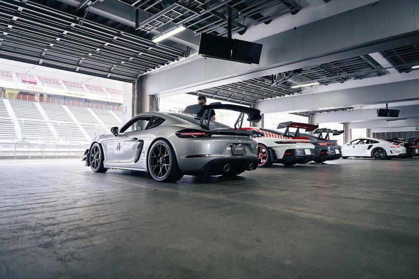 911 GT3 RSと、718ケイマンGT4 RSを用いた富士スピードウェイ本コースでのテストは「CREF新春走行会」というユーザー参加型の走行会で催された。Mエンジニアリングを筆頭としたサードパーティの魅力を訴えるために、積極的に“体験”を提供するのがクレフ・モータースポーツらしさだ。