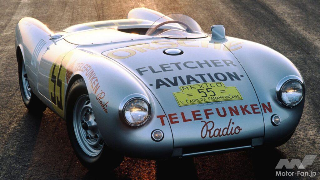 1954年モデルのポルシェ 550 スパイダー。