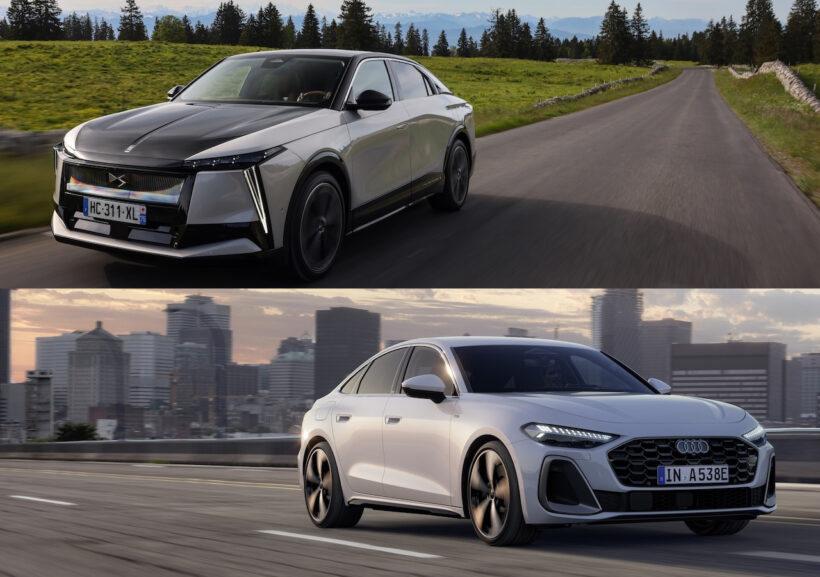 DS N°8 ETOILE AWD × Audi A5 TFSI e-hybrid quattro S line