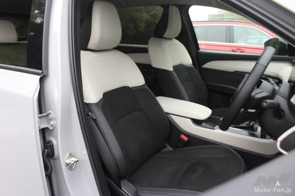 新型CX-5のフロントシート