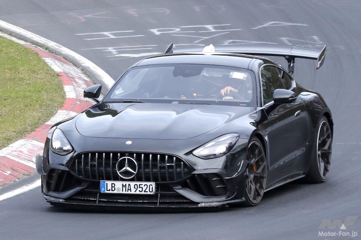メルセデスAMG「GT」に最強仕様登場へ。巨大ウイングの『Track』は次期ブラックシリーズの布石か
