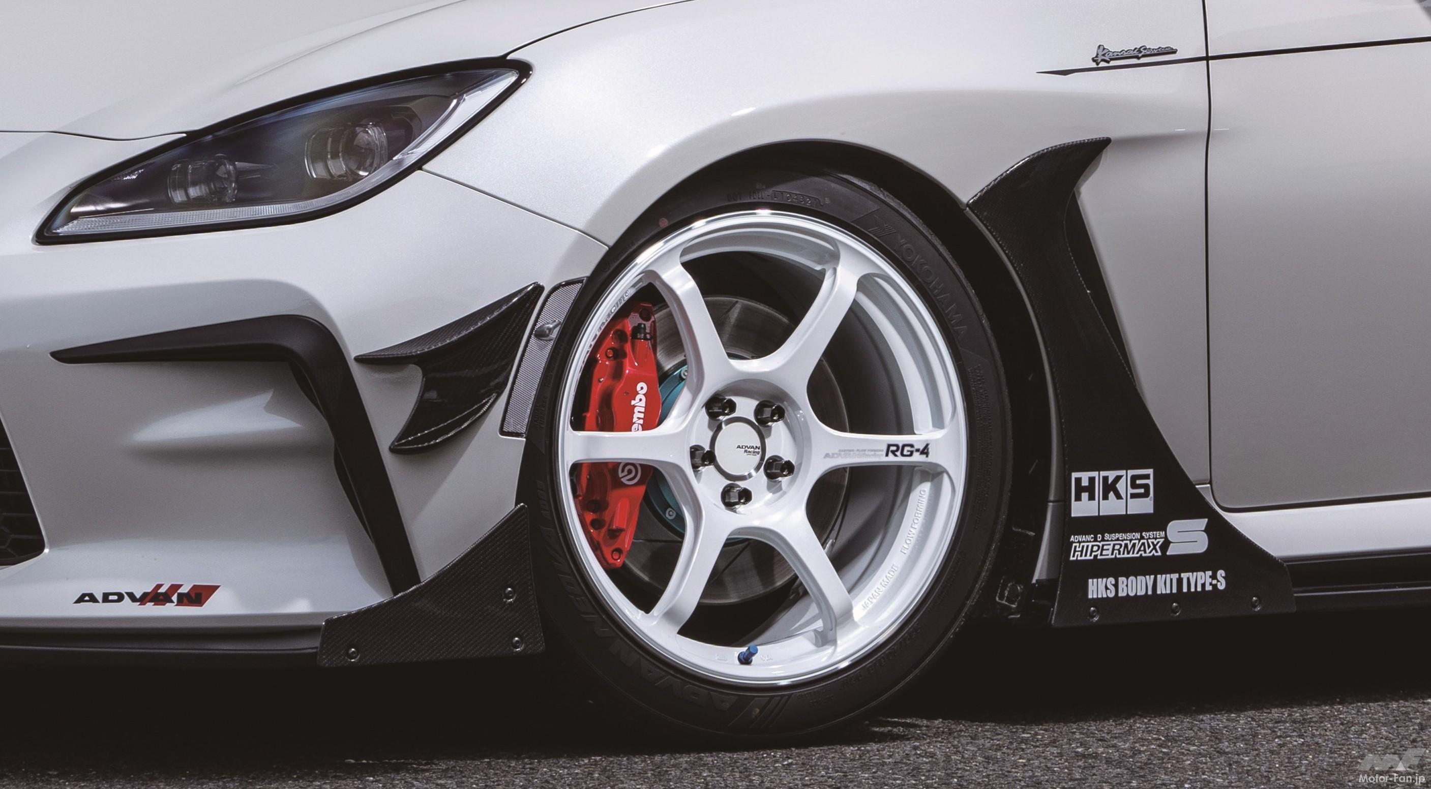 BNR32改新車外し☆TRD 8ピン レインボー!! ADVAN Racing RG-4の18×9.0J inset 50はGR86/BRZに加工なしでジャスト