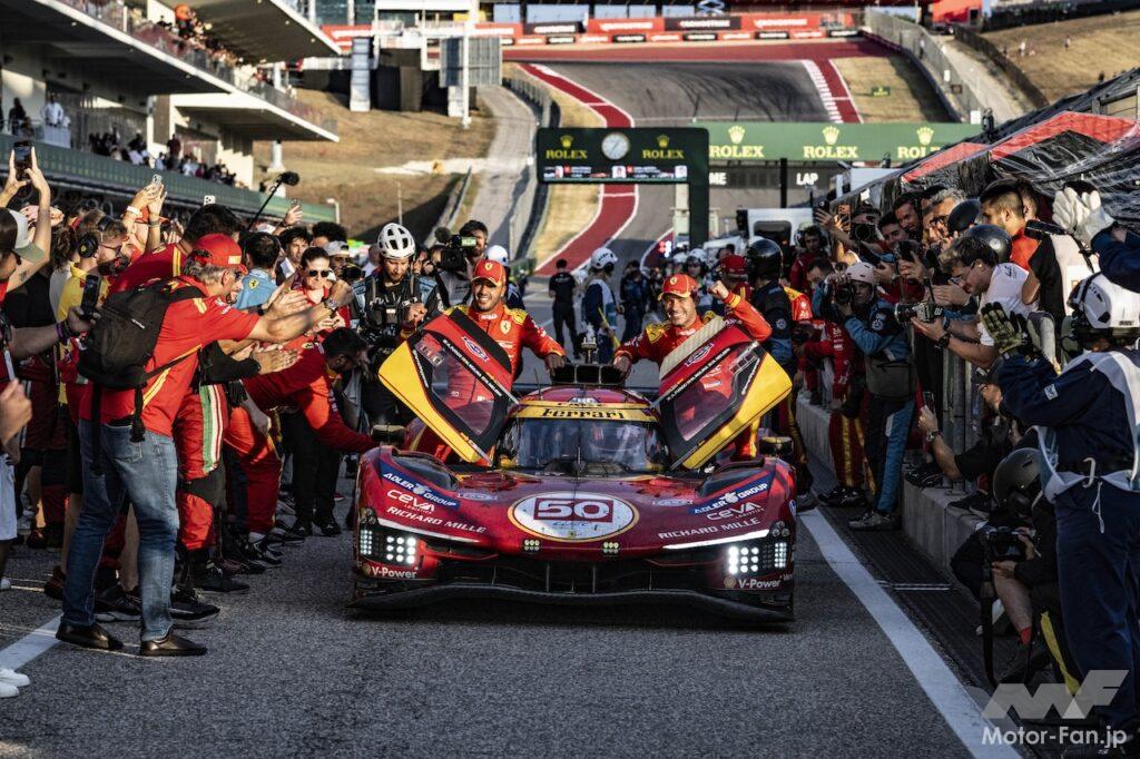 フェラーリ 499P 50号車がが、WEC第5戦ローン・スター・ル・マンで勝利を飾った。