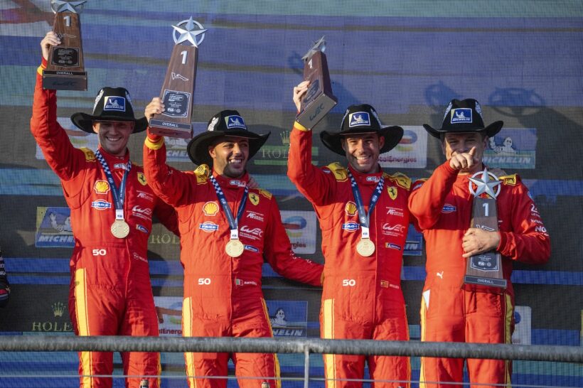 フェラーリ 499P 50号車がが、WEC第5戦ローン・スター・ル・マンで勝利を飾った。