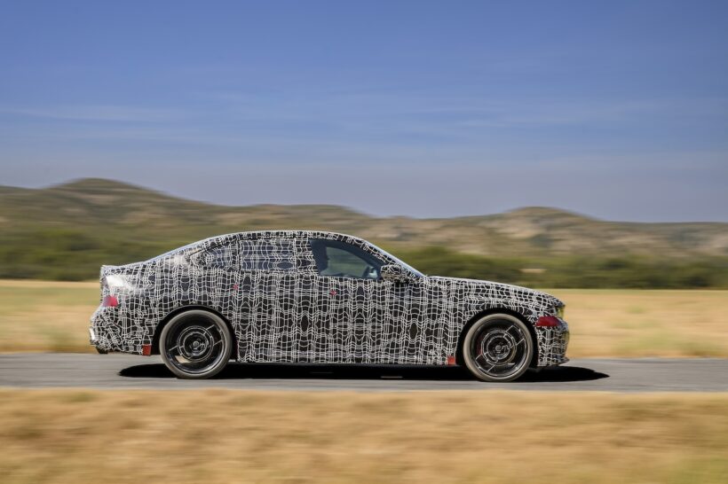 南フランス・ミラマで最終テストを行う、内燃機関搭載「BMW 3シリーズ」。