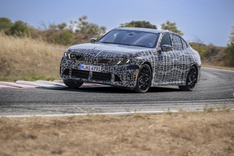 南フランス・ミラマで最終テストを行う、内燃機関搭載「BMW 3シリーズ」。