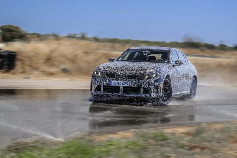 南フランス・ミラマで最終テストを行う、内燃機関搭載「BMW 3シリーズ」。
