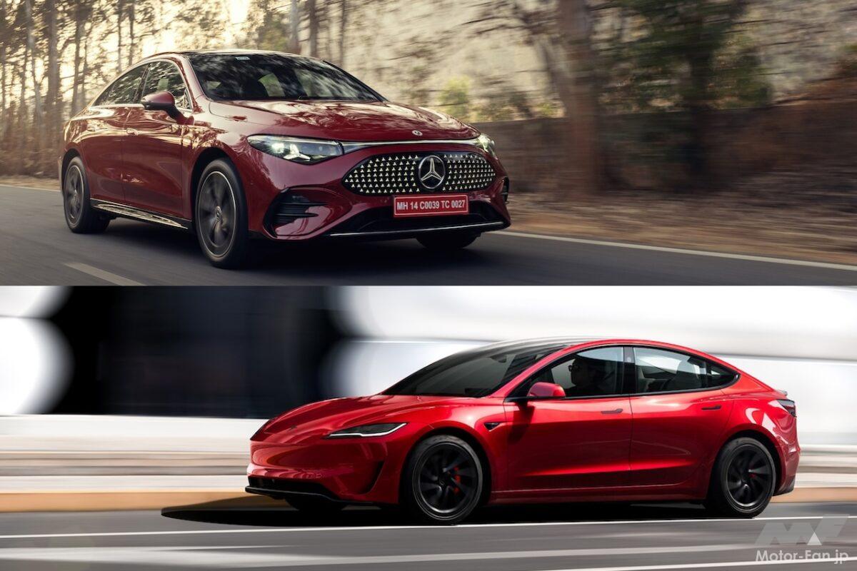フル電動コンパクトの新選択肢「CLA 200 with EQ Technology」と定番「テスラ モデル3」を比較