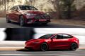 Mercedes-Benz CLA 200 with EQ Technology × Tesla Model 3 Premium