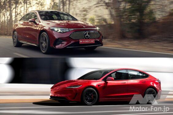 Mercedes-Benz CLA 200 with EQ Technology × Tesla Model 3 Premium