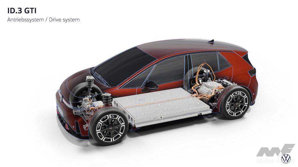 「フォルクスワーゲン ID.3 GTI」のフル電動パワートレイン。