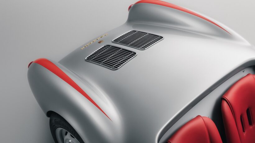 電動ミニチュアカー「ポルシェ 550 J」のディテール。