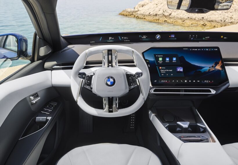 新型「BMW i3」内燃機関搭載モデルのインテリア。