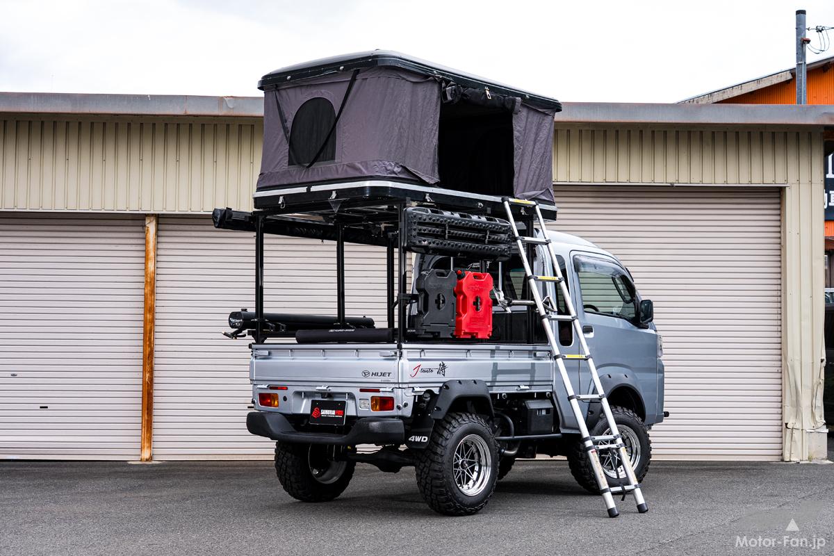 「荷台じゃなくてそこにルーフテント!?」軽トラを本格オーバーランダーに変身させる“トラレール”が凄すぎる