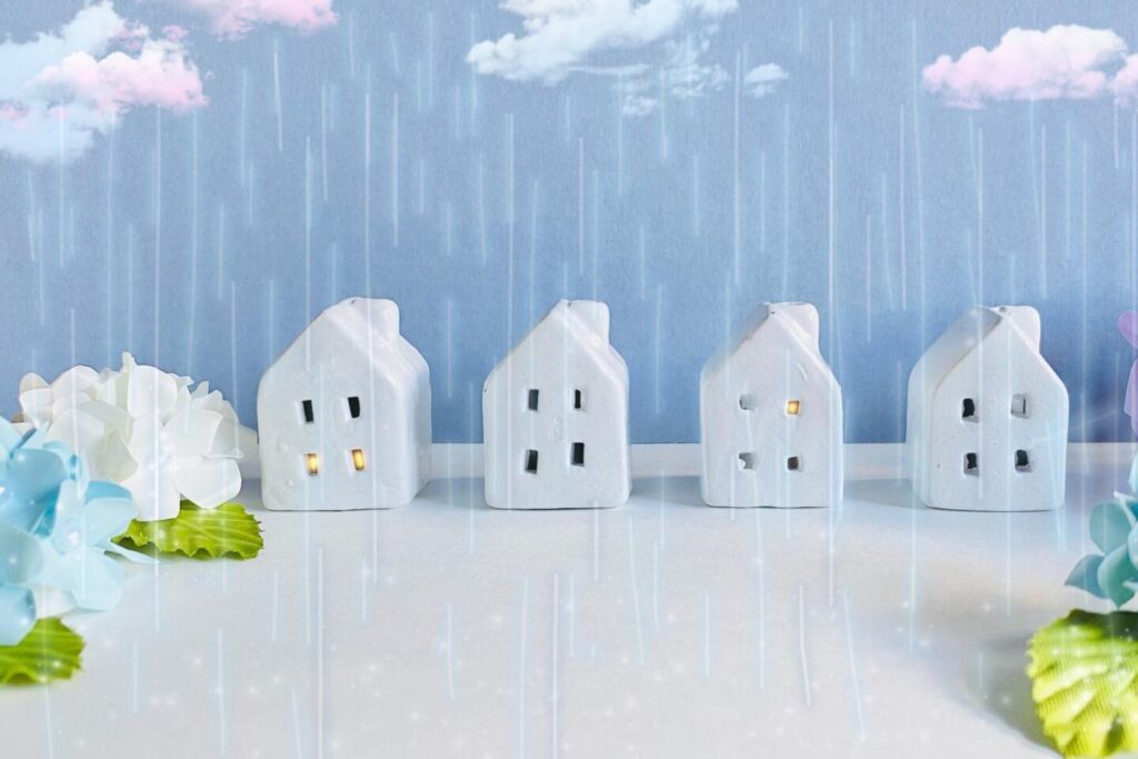 雨の家