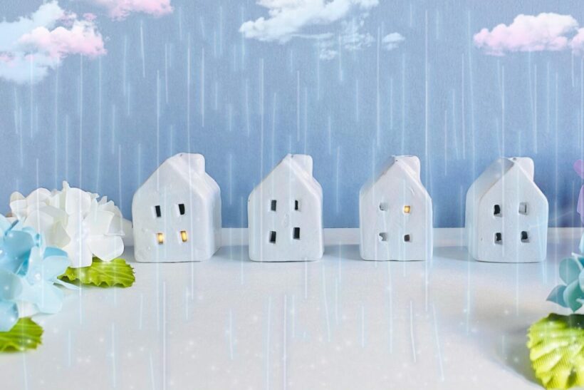 雨の家