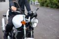 バイクの押しがけ