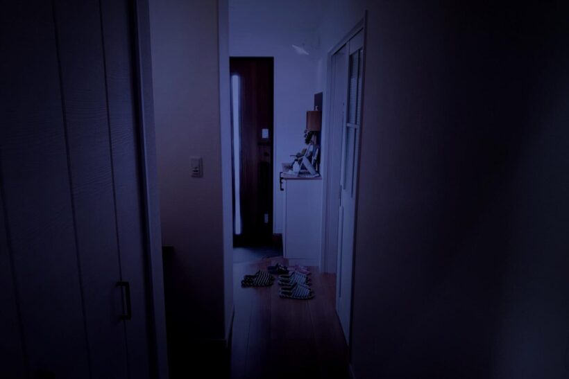 停電した室内