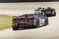 テメラリオの先導でハンドリングトラックを駆けるランボルギーニ レヴエルトSV