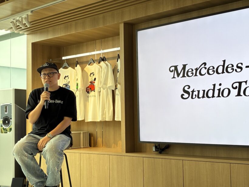 コラボ作品への想いを語るヴェルディ氏。