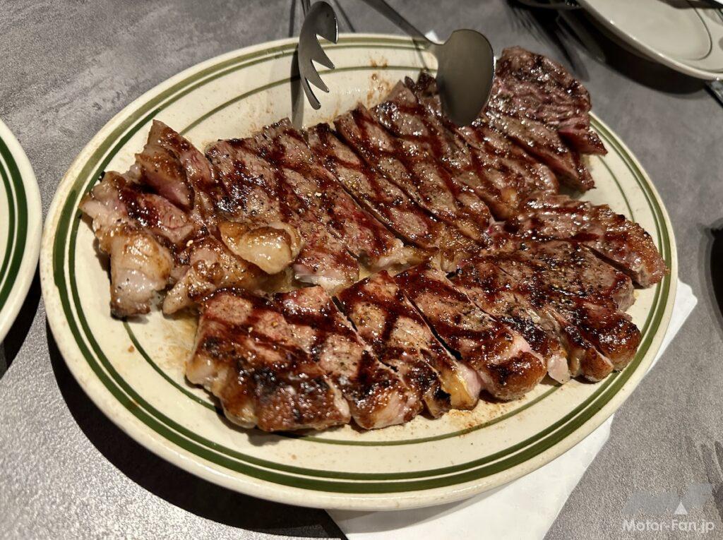 目黒駅近くでステーキ会食。