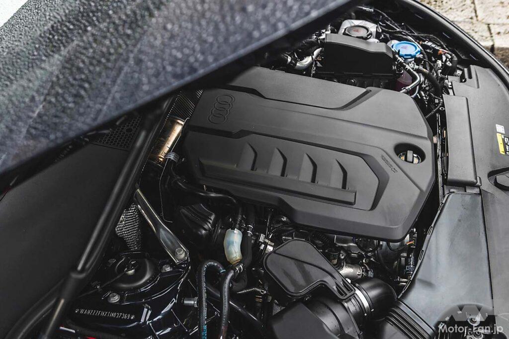 3台の中で唯一のガソリン車であるA6。272PSを発揮する2.0リッター直4ターボを搭載する。試乗車は20インチのコンチネンタル・エココンタクト6Qを装着していた。
