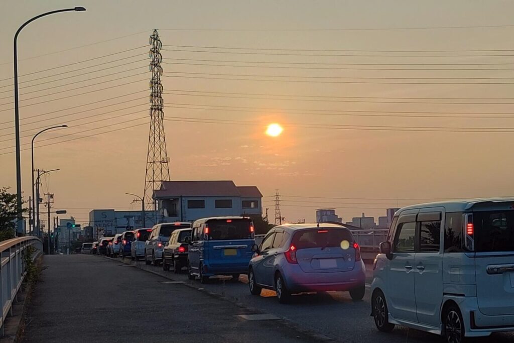 夕暮れと帰宅