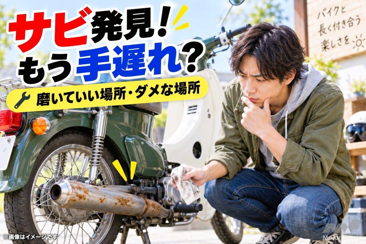 「バイクにサビ発見！ これってもう手遅れ？」磨いて良い場所・ダメな場所を見極める【バイクQ &amp; A】