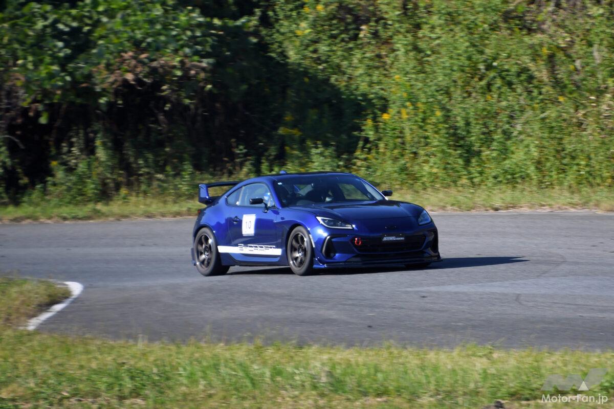 S-CRAFTエアロパーツ装着BRZデモカー 富士スピードウェイでも本庄サーキットでも効果を実証