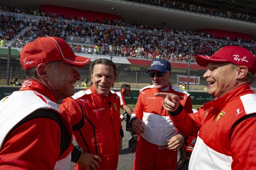 今回のイベントには、エディ・アーバインをはじめ、フェラーリで活躍した多くのF1ドライバーが登場している。